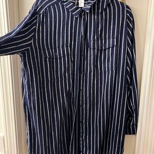 H&M striped button down